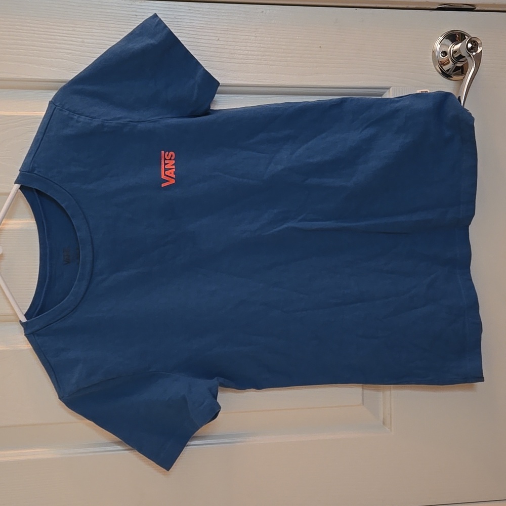 Vans Youth Boys T-Shirt. Size Small. Color Blue.